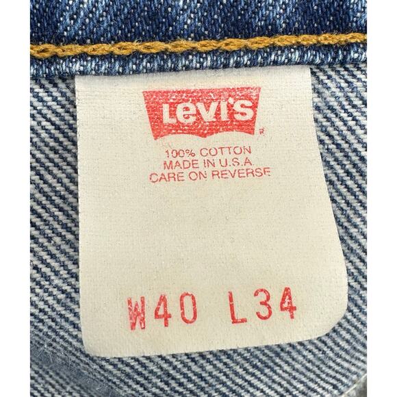 Vintage 90s Levi's 517 Bootcut Orange Tab Jeans Men’s Big & Tall Size 40 - Picture 5 of 6